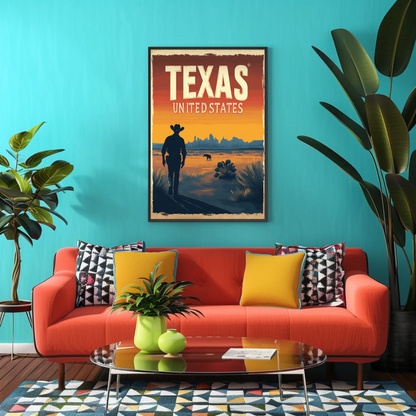 Texas Vintage Poster