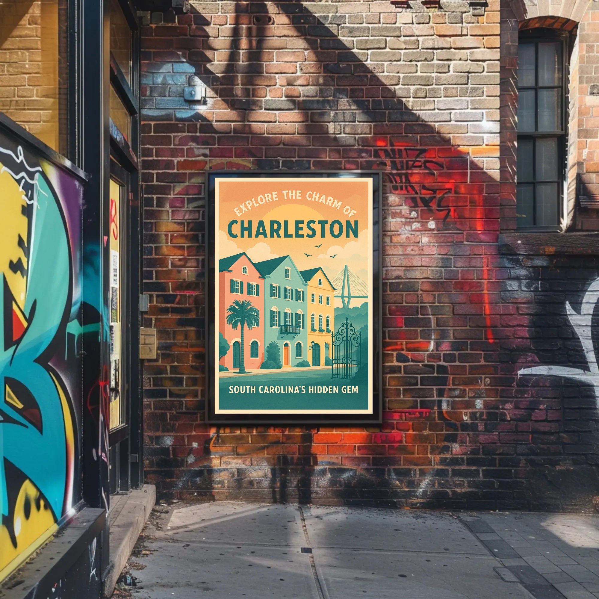 Explore The Charm Of Charleston Poster