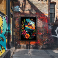 Vibrant Reptile Art Poster