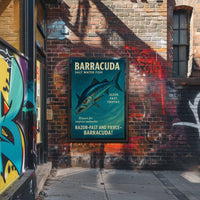 Barracuda Salt Water Fish Poster