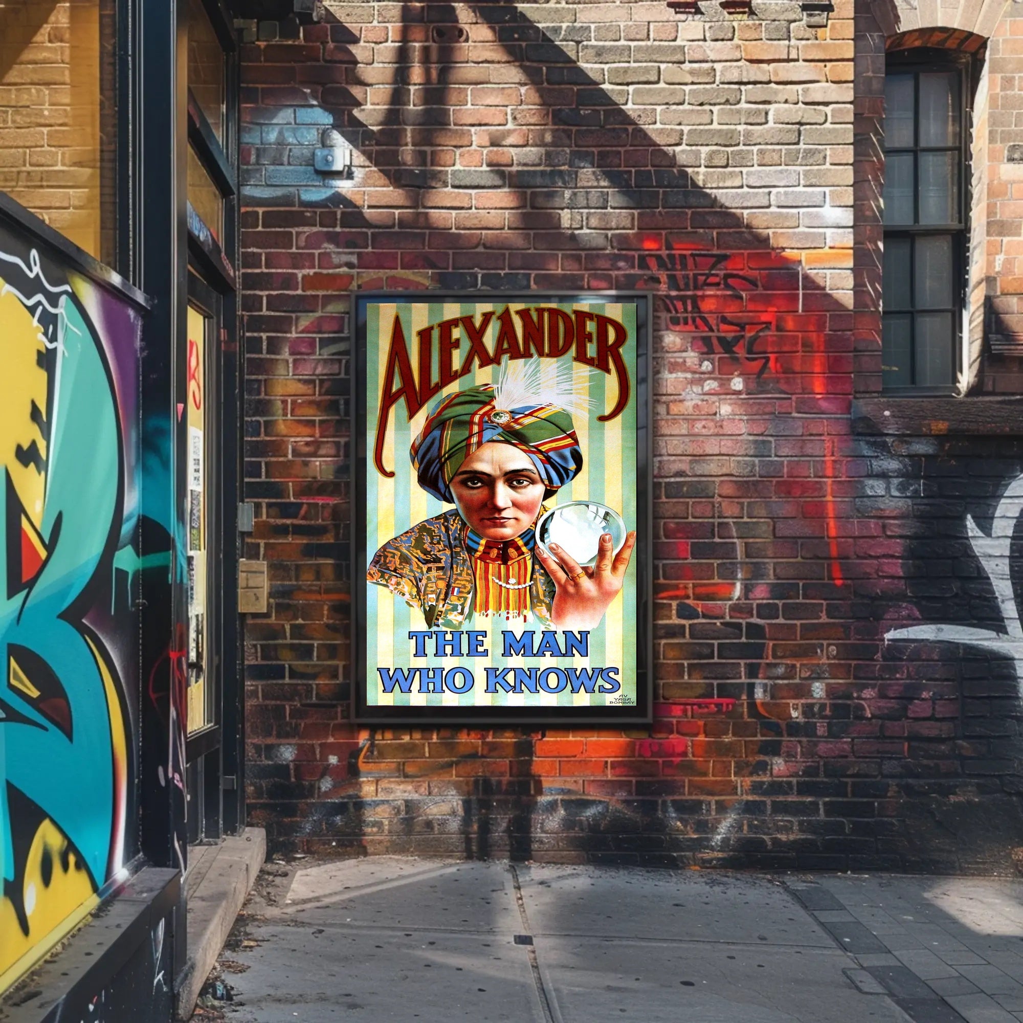 Mystical Psychic Performer Vintage Artistic Pop Culture Poster