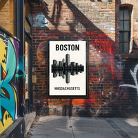 Boston Skyline Massachusetts Poster