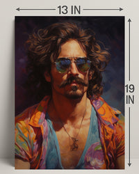 Vibrant Portrait Of A Modern Icon Modern Poster PosterGoat