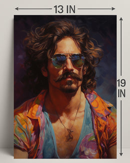 Vibrant Portrait Of A Modern Icon Modern Poster PosterGoat