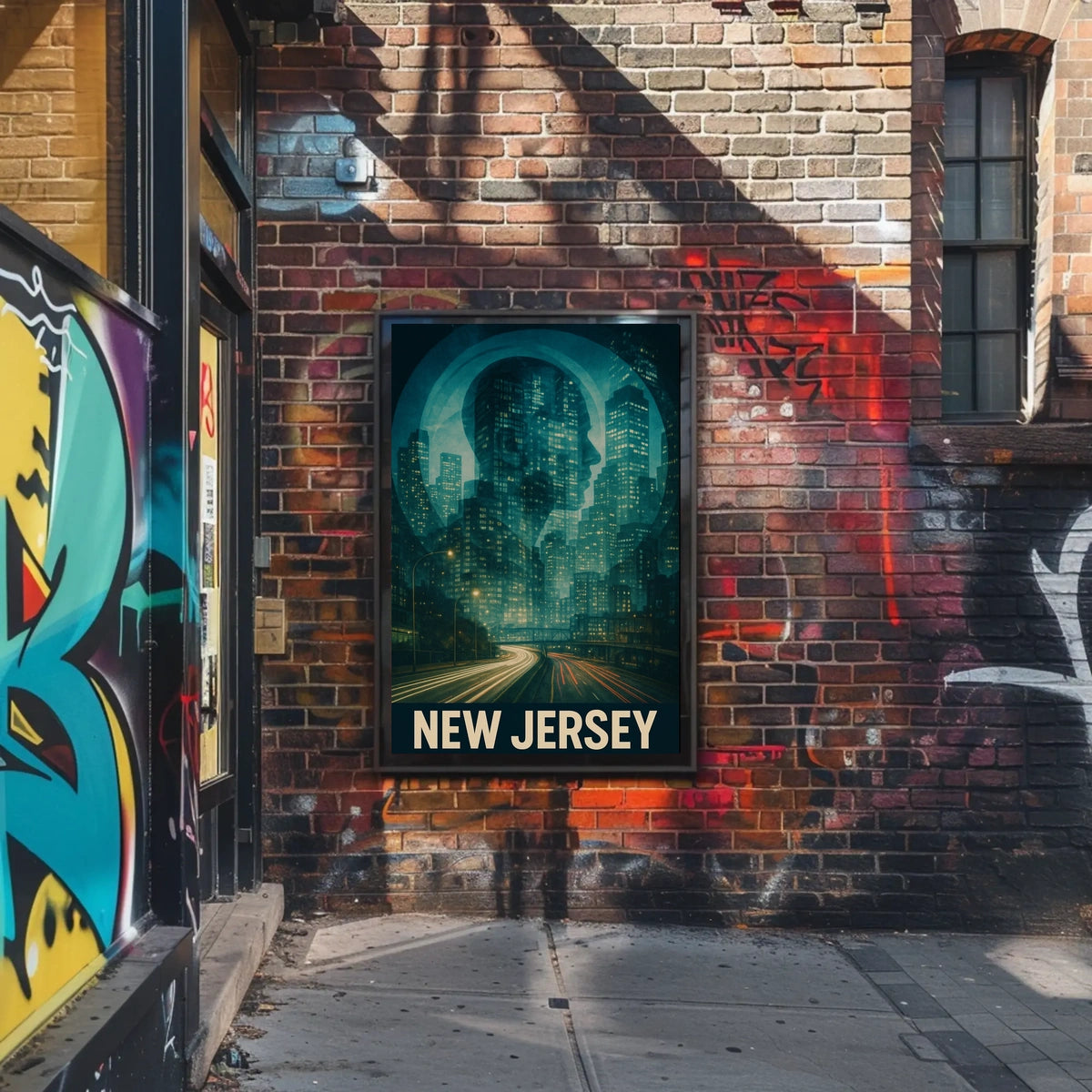 New Jersey Skyline Poster