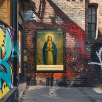 Mary's Sacred Heart Iconic Heritage Poster