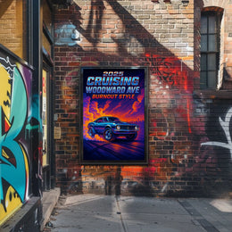 Cruising Woodward Ave 2025 Poster