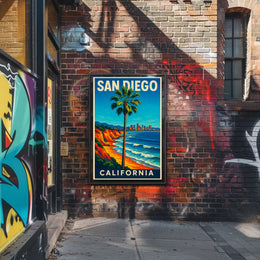 San Diego Travel Poster