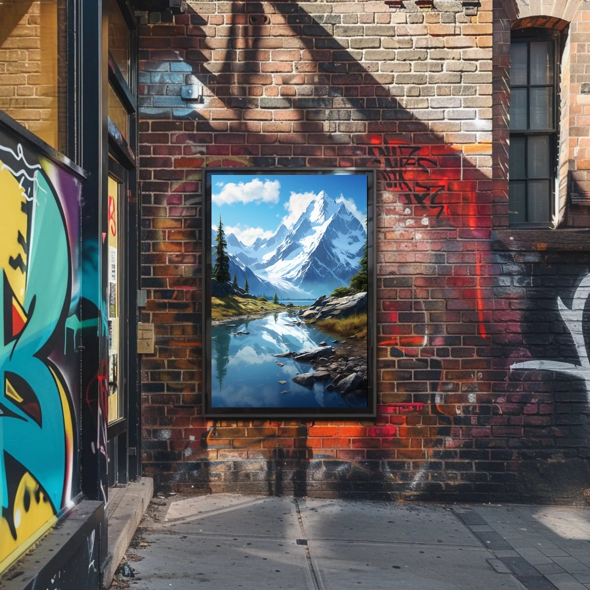 Majestic Mountain Landscape Poster