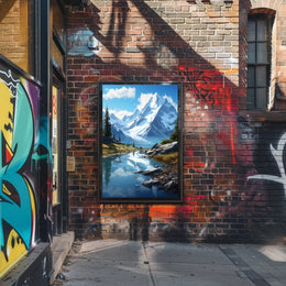 Majestic Mountain Landscape Poster