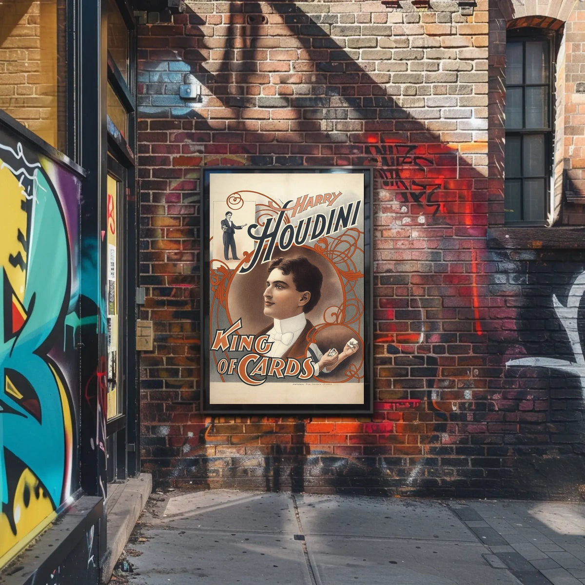 Harry Houdini King Of Cards Poster