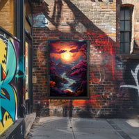 Enchanted Sunset Landscape Poster