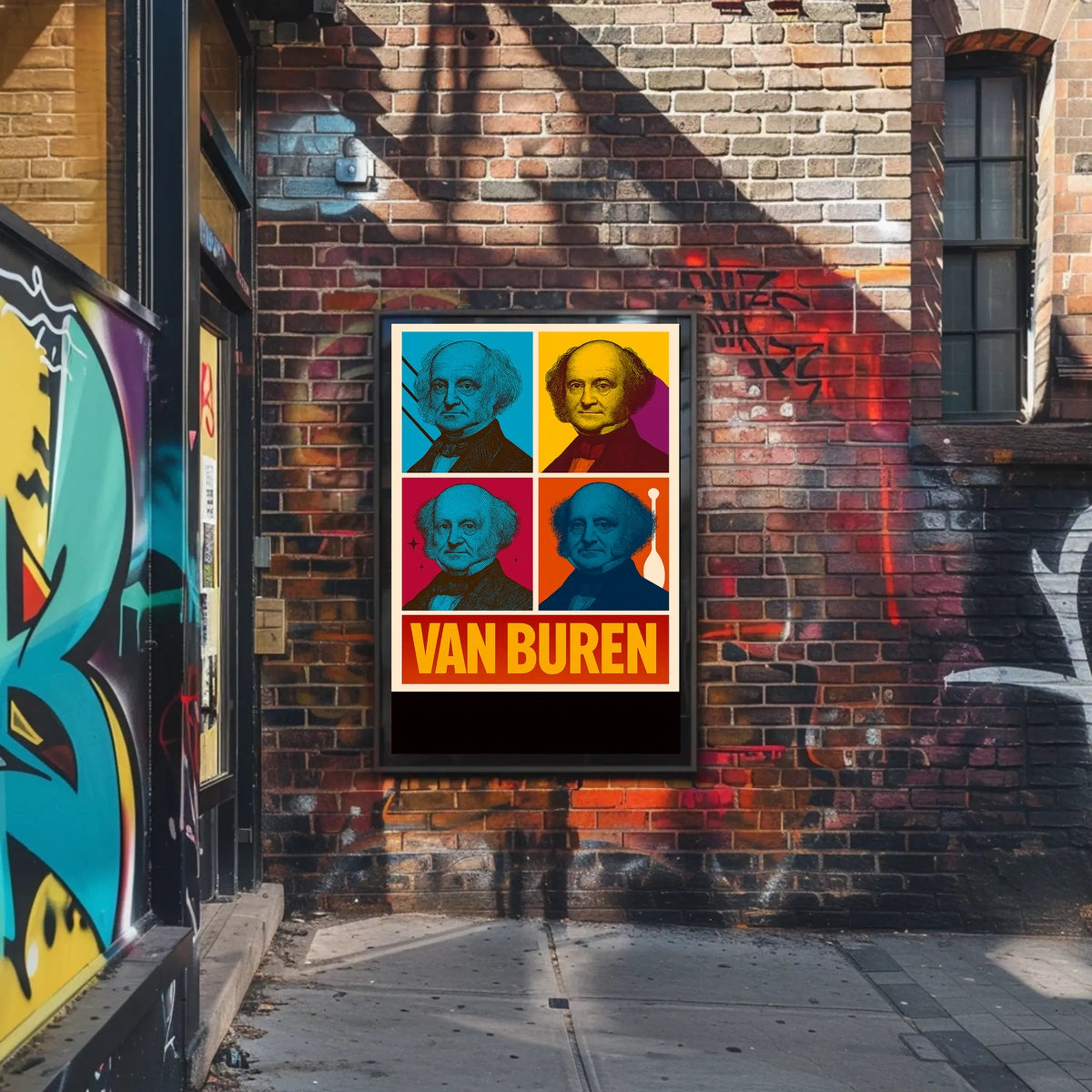 Van Buren Pop Art Tribute Poster