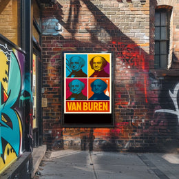 Van Buren Pop Art Tribute Poster