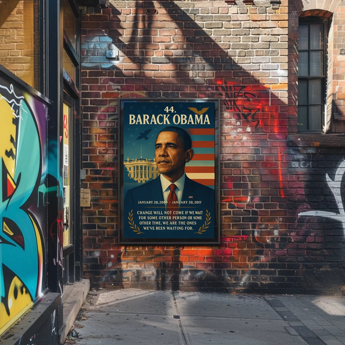 Barack Obama Leadership Iconic Historical or Presidential Poster