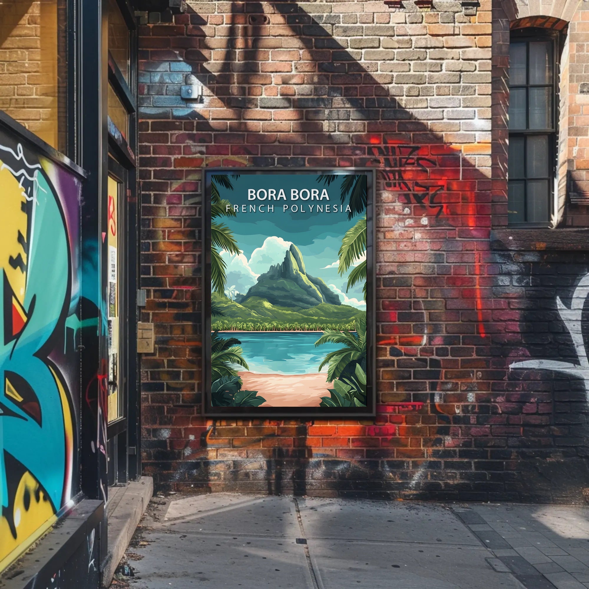 Scenic Bora Bora Travel Poster PosterGoat