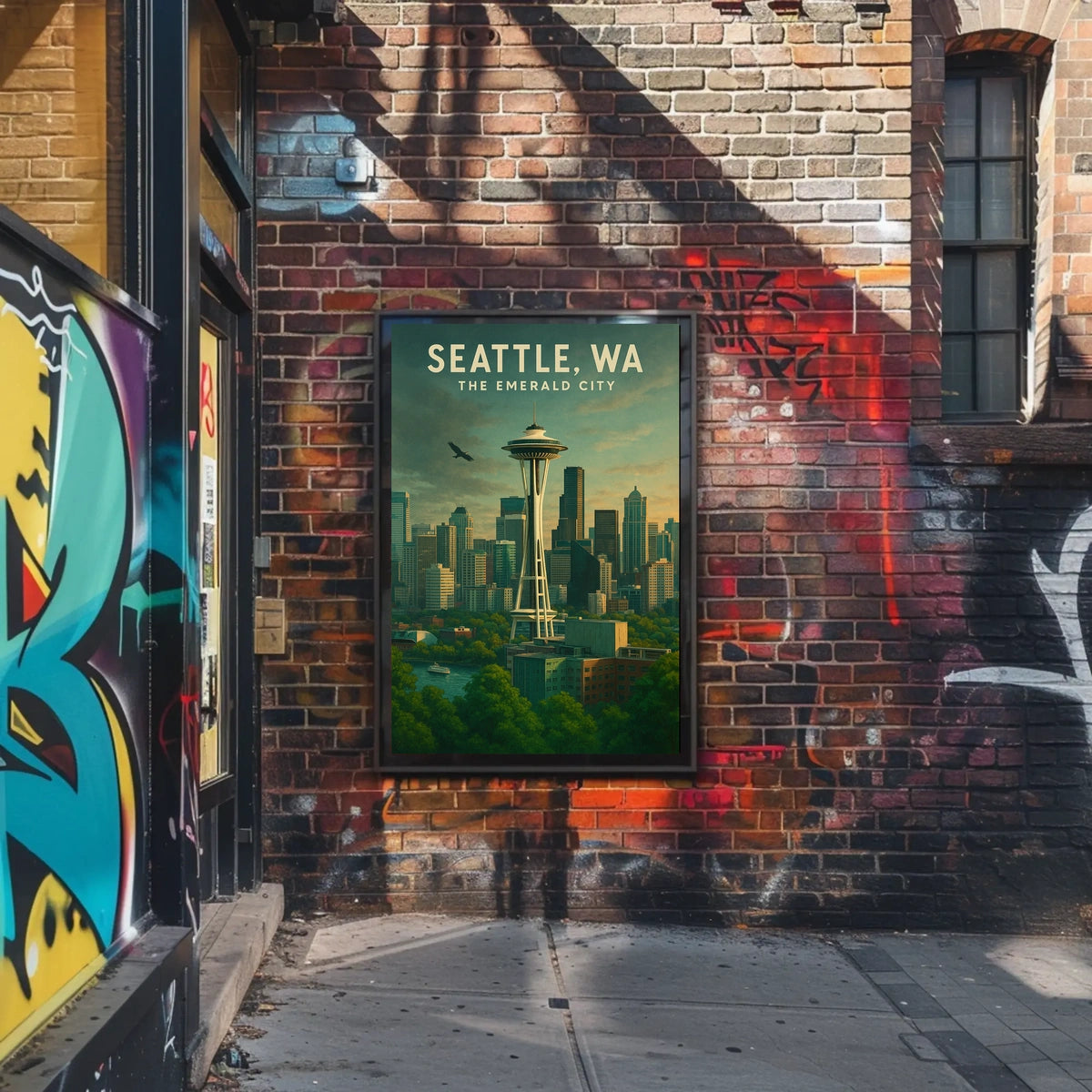 Seattle, WA The Emerald City Poster