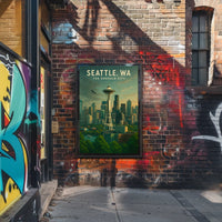Seattle, WA The Emerald City Poster