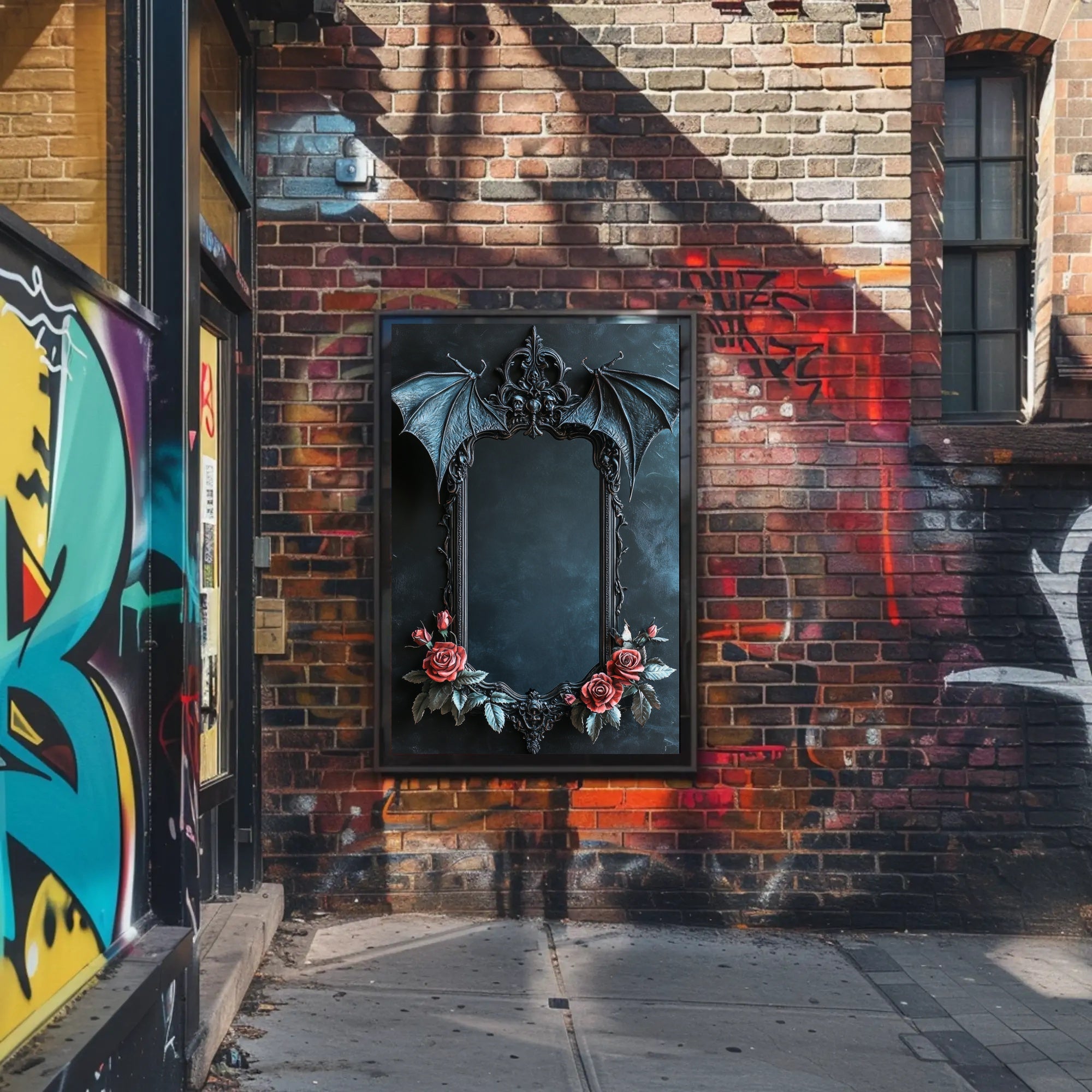 Gothic Elegance Mirror Poster