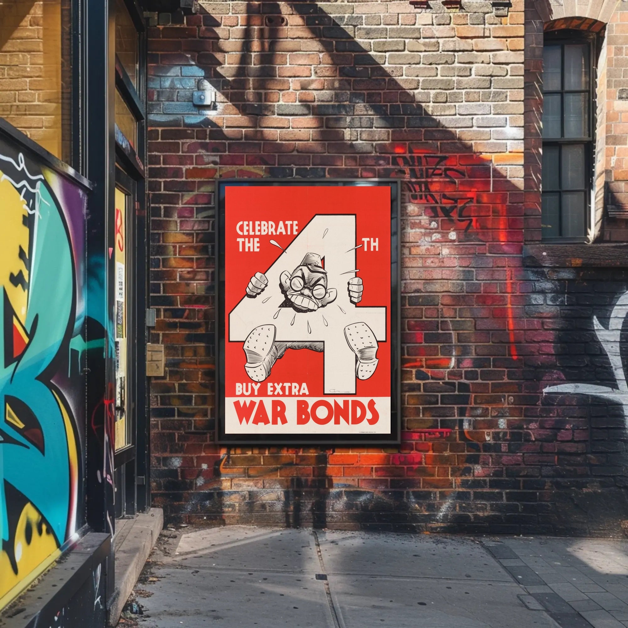Celebrate the 4th with War Bonds Poster PosterGoat