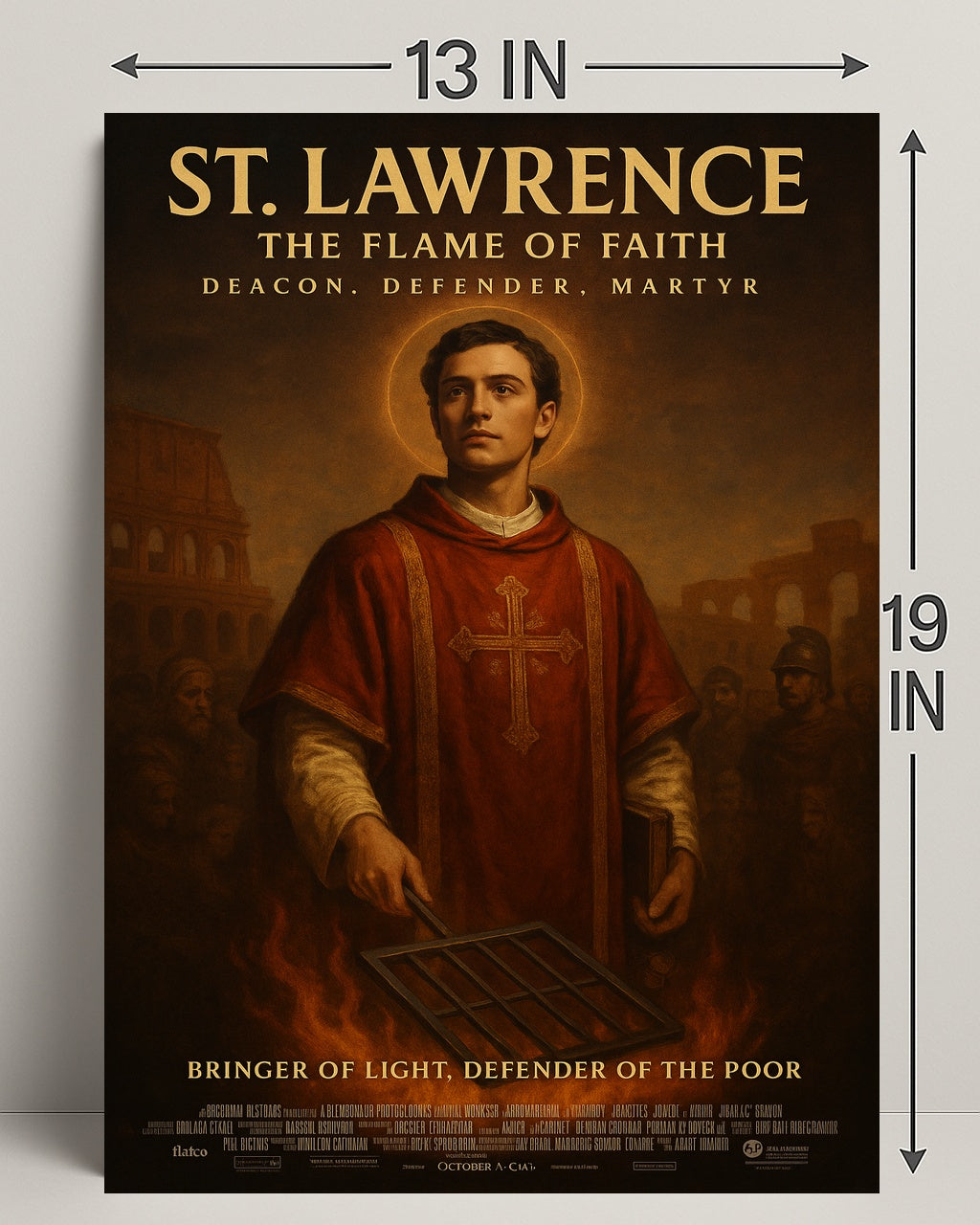 St. Lawrence The Flame Of Faith Poster