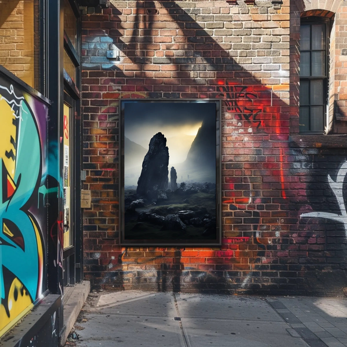 Mystical Stone Landscape Poster