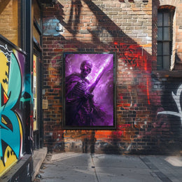 Enchanted Skeleton Warrior Art Print Poster for Home Decor PosterGoat
