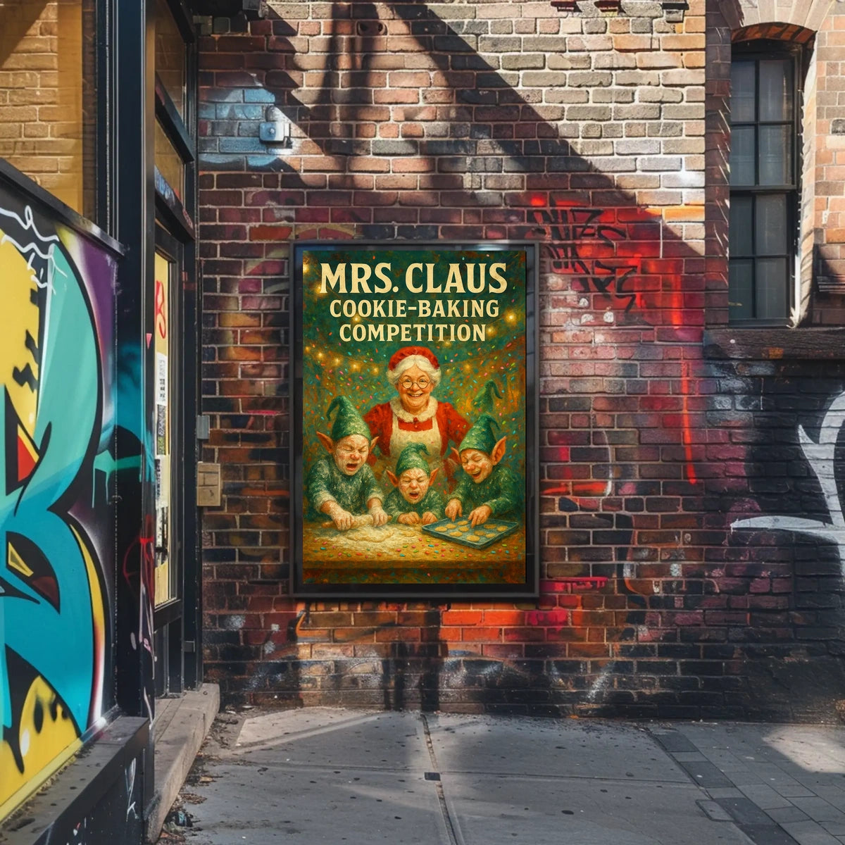Mrs. Claus Cookie-Baking Competition Poster