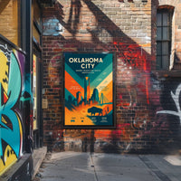 Oklahoma City Skyline: Urban or Cityscape Poster PosterGoat
