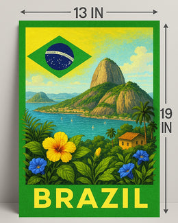 Discover Brazil Poster PosterGoat