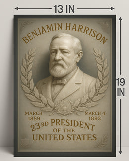Benjamin Harrison 23rd President Poster PosterGoat