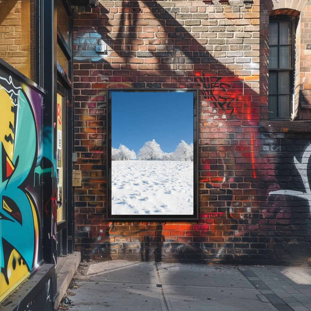 Winter Tranquility: Nature's Beauty in National Park Poster