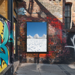 Winter Tranquility: Nature's Beauty in National Park Poster