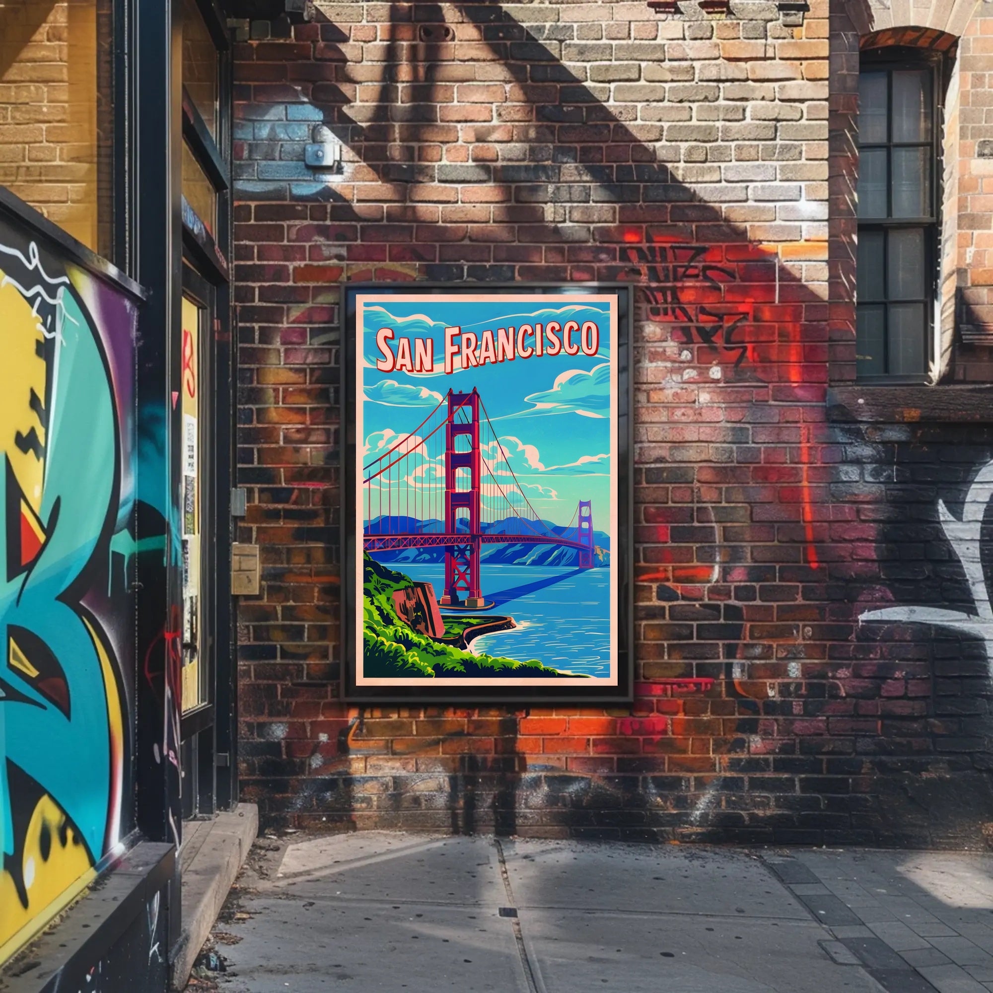 San Francisco Bridge Art Poster