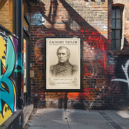Zachary Taylor 12th President Sketch Poster Art Print for Home Decor PosterGoat