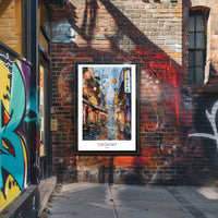 Yokohama Street Scene Poster PosterGoat