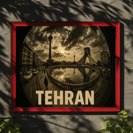 Tehran Cityscape Poster