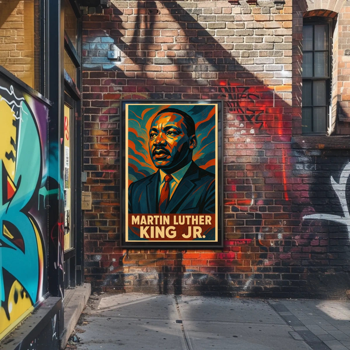 Martin Luther King Jr. A Visionary Poster