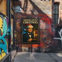 Abraham Lincoln Christmas Poster