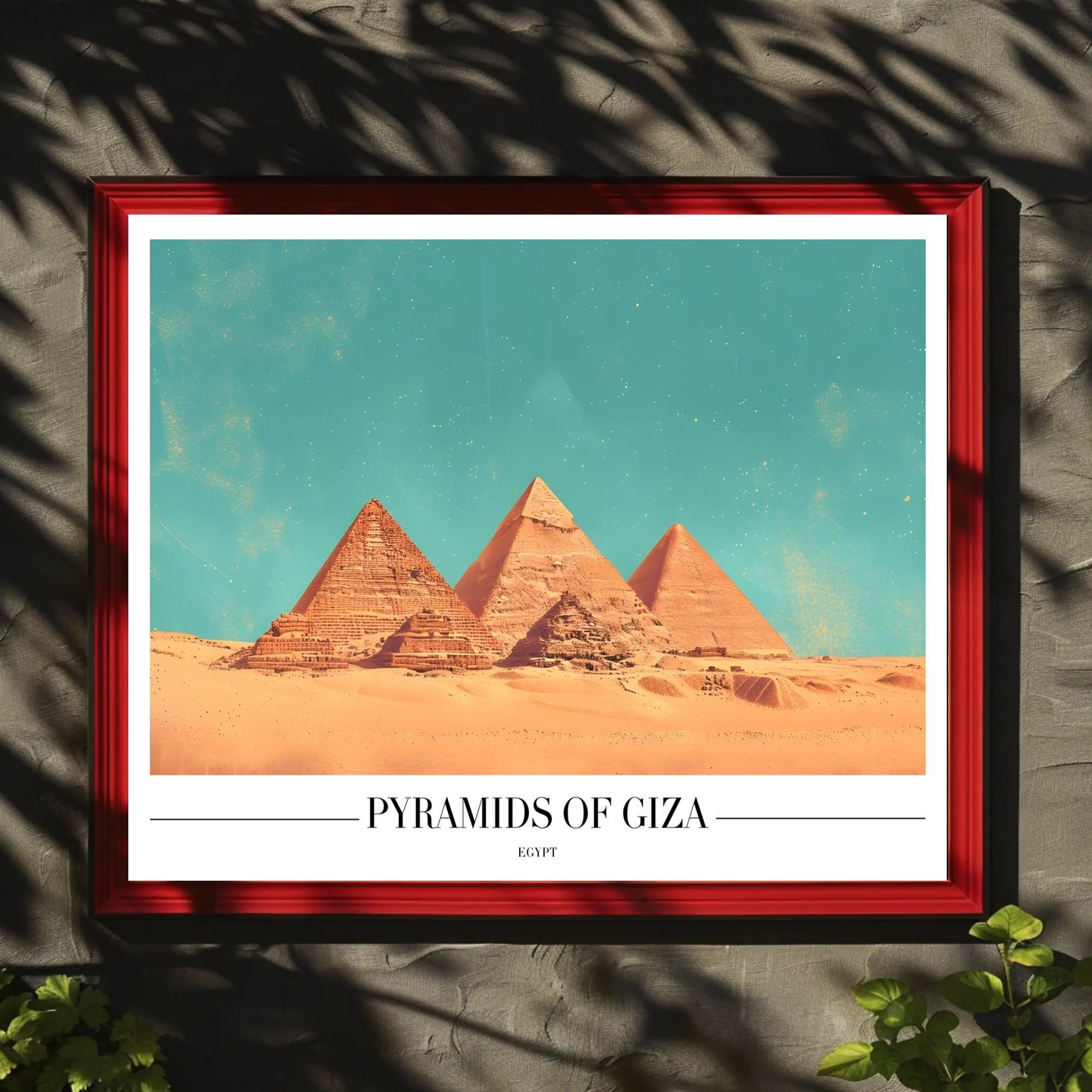 Giza Pyramids Adventure Travel Poster
