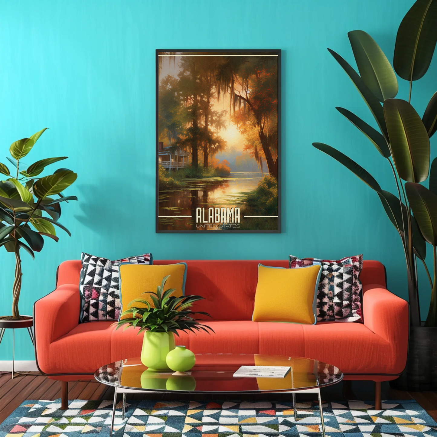 Alabama Vintage Poster