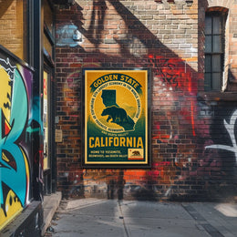California The Golden State Poster