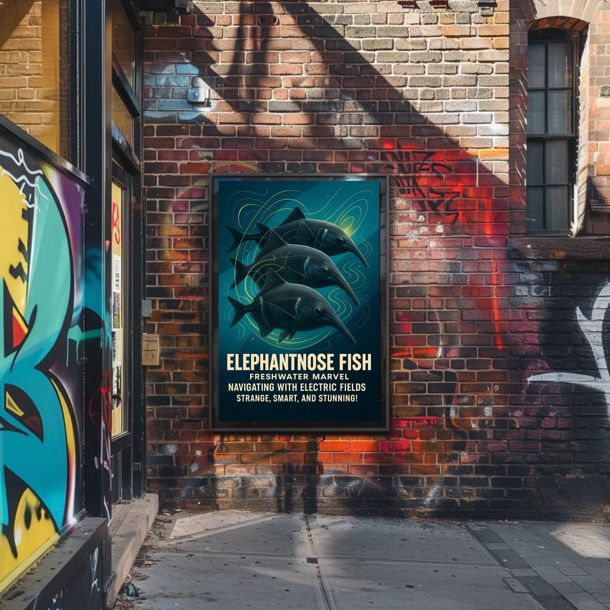 Elephantnose Fish Freshwater Marvel Poster
