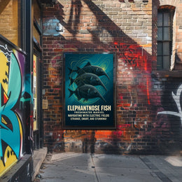 Elephantnose Fish Freshwater Marvel Poster