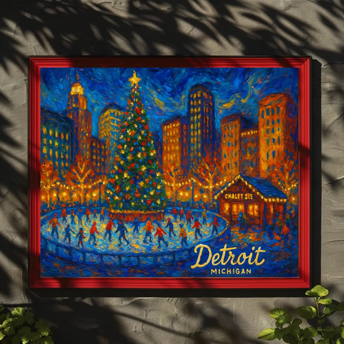 Detroit Winter Wonderland Poster