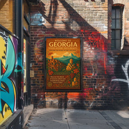 Welcome To Georgia Where History Meets Poster