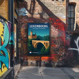 Luxembourg The Heart of Europe Poster PosterGoat