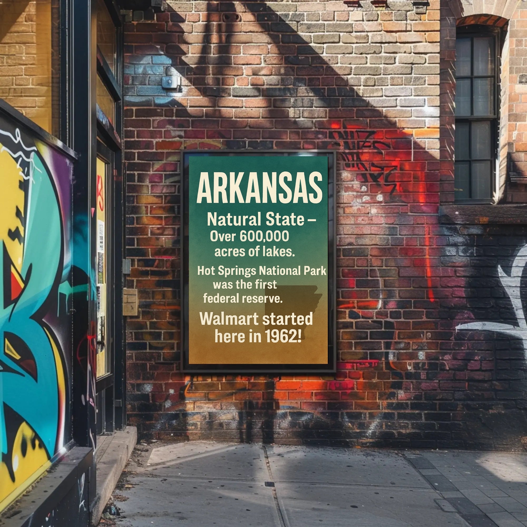 Arkansas The Natural State Poster