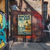 Rhode Island Coastal Charm Poster