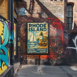 Rhode Island Coastal Charm Poster